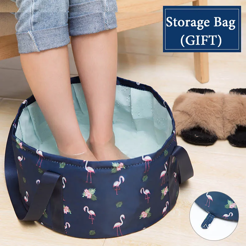 Bathroom Sinks Foldable Basin Travel Camping Washbasin Bucket Fishing Folding Basin Foot Bath Sink Washing Basket Spa Foot Bath Bucket 230715