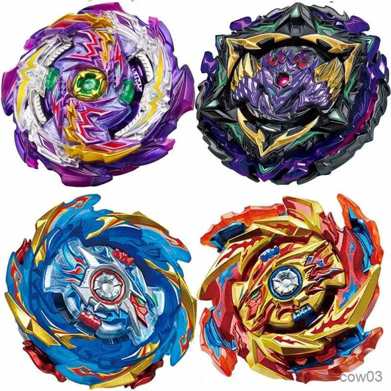 4D Beyblades 4 Beyblade Burst Metal Attack Set Festa de Aniversário Meninos Crianças Melhor Presente de Brinquedo Batalha de Alto Desempenho R230715