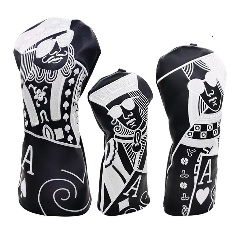 Andere golfproducten Golf Club #1 #3 #5 Houten Headcovers Driver Fairway Woods Cover PU lederen Headcovers Maximale snelheid levering 230714