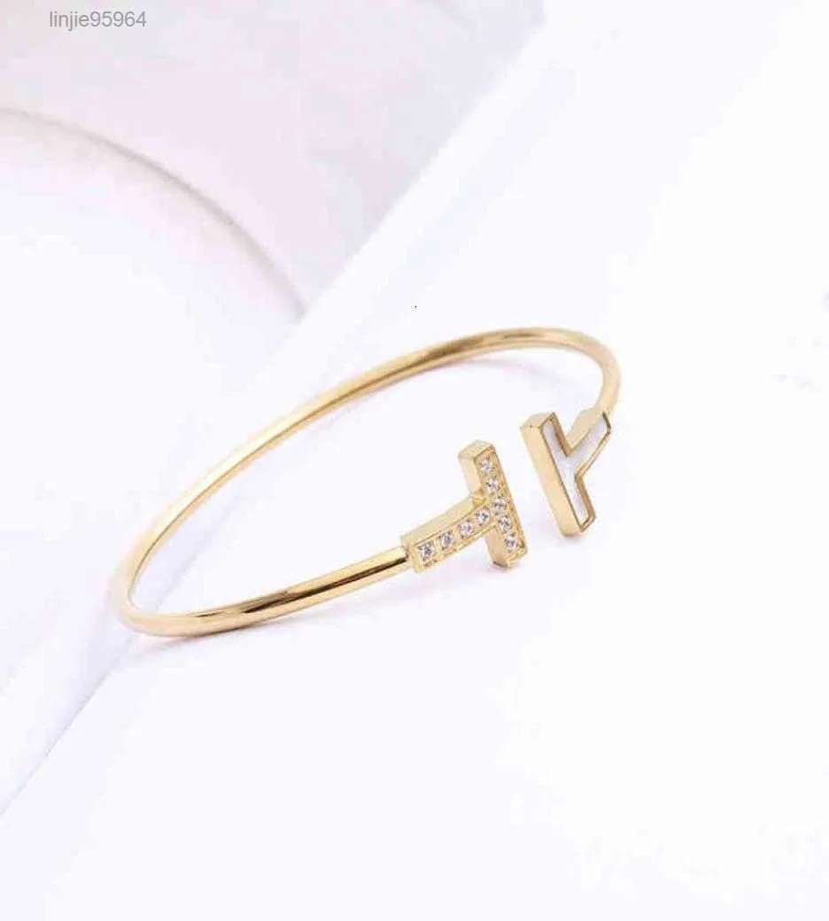 New Stainless Steel Bracelet Opening t Bracelet Women039s Gold Fashion t Stainless Jewelry91576921