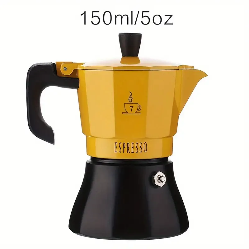 Cafetera, cafetera italiana Moka Pot de 6 tazas/10 onzas para estufa de  café expreso para estufa de gas o cerámica eléctrica, para camping, manual  de