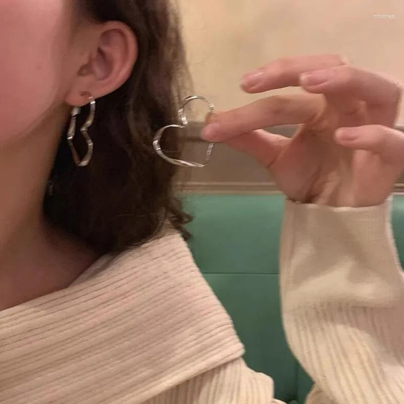 Oorringen Koreaanse Mode Accessoires Voor Vrouwen Peach Heart Earring Bridal Wedding Party Anniversary Gift Sieraden