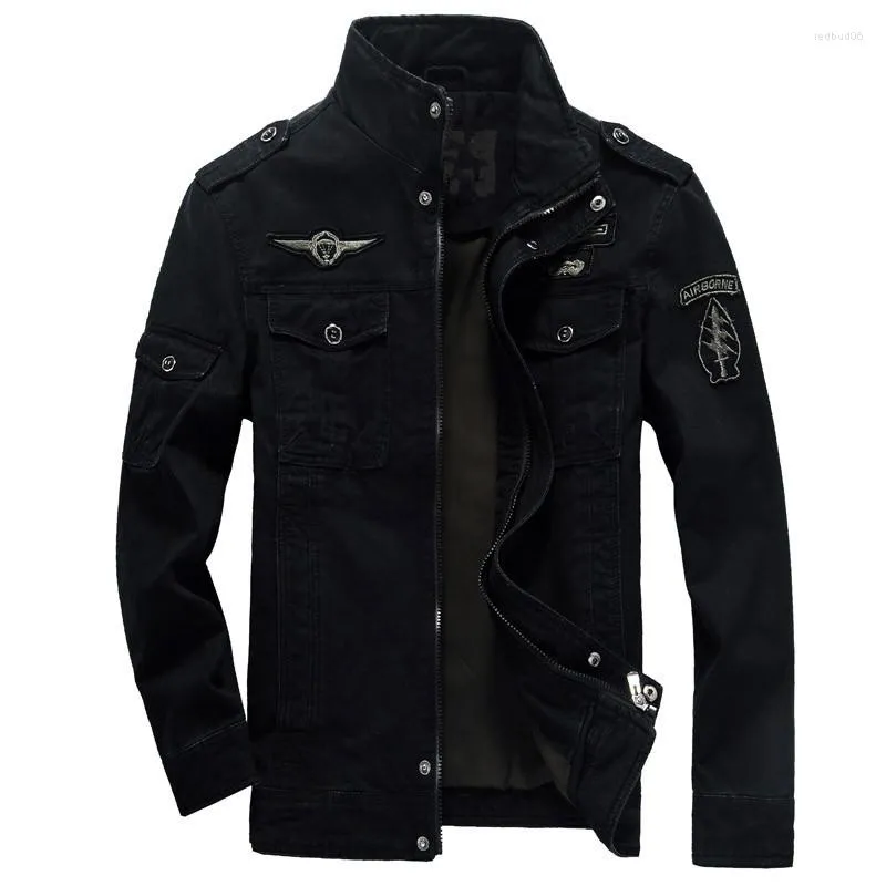 Herren Jacken Tooling Fliegerjacke Jugend Stehkragen Deckmantel Bomber Herren Motorrad