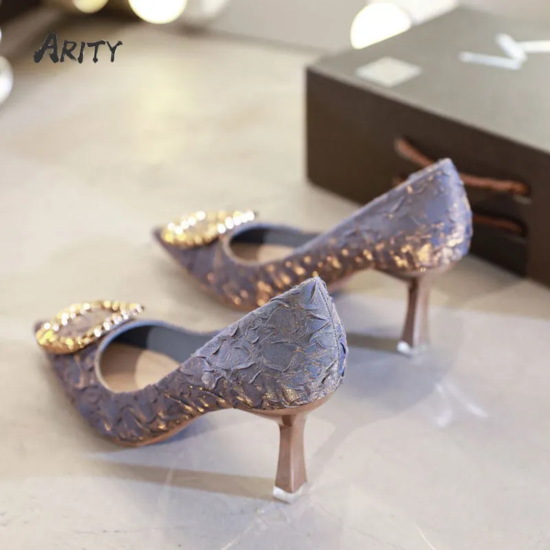 Chaussures habillées femmes élégantes fête mariage pompe point haut talon mince chaussures à talons hauts femmes chaussures assorties femmes sexy chaussures simples 230714