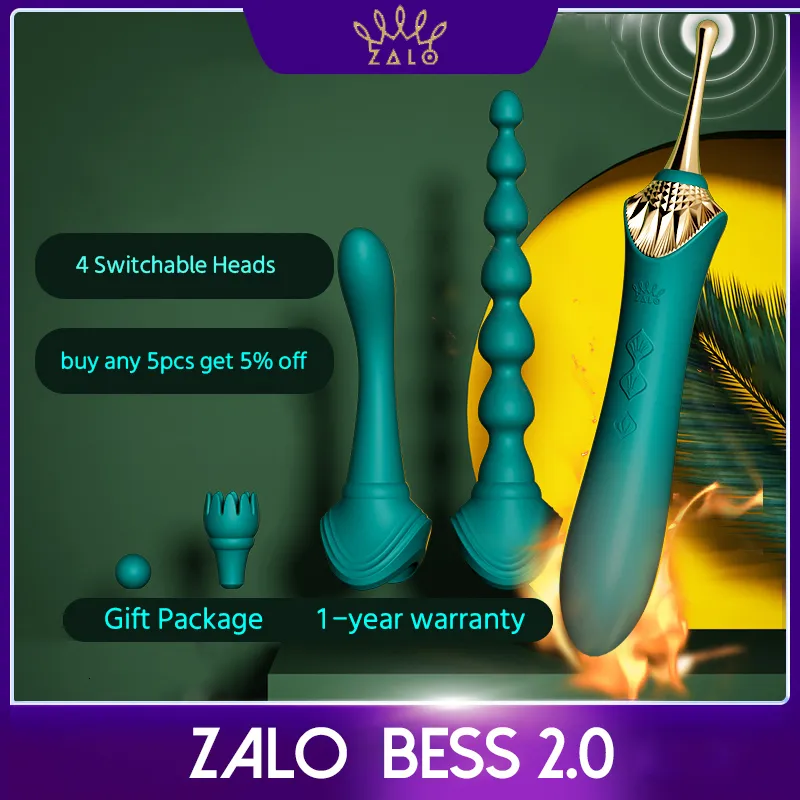 Vibrators ZALO BESS 2 0 G spot vibrator soft silicone clitoral stimulation usb Double motor Retro massager adult sex toys for women 230714