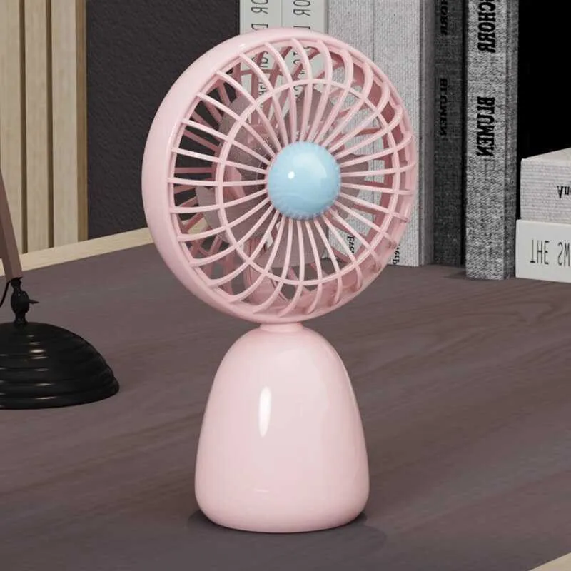 Electric Fans Portable Fan Cute Handheld Small Cooling Fan Low Noise Classroom Office Suitable USB Mini Ventilation Fan