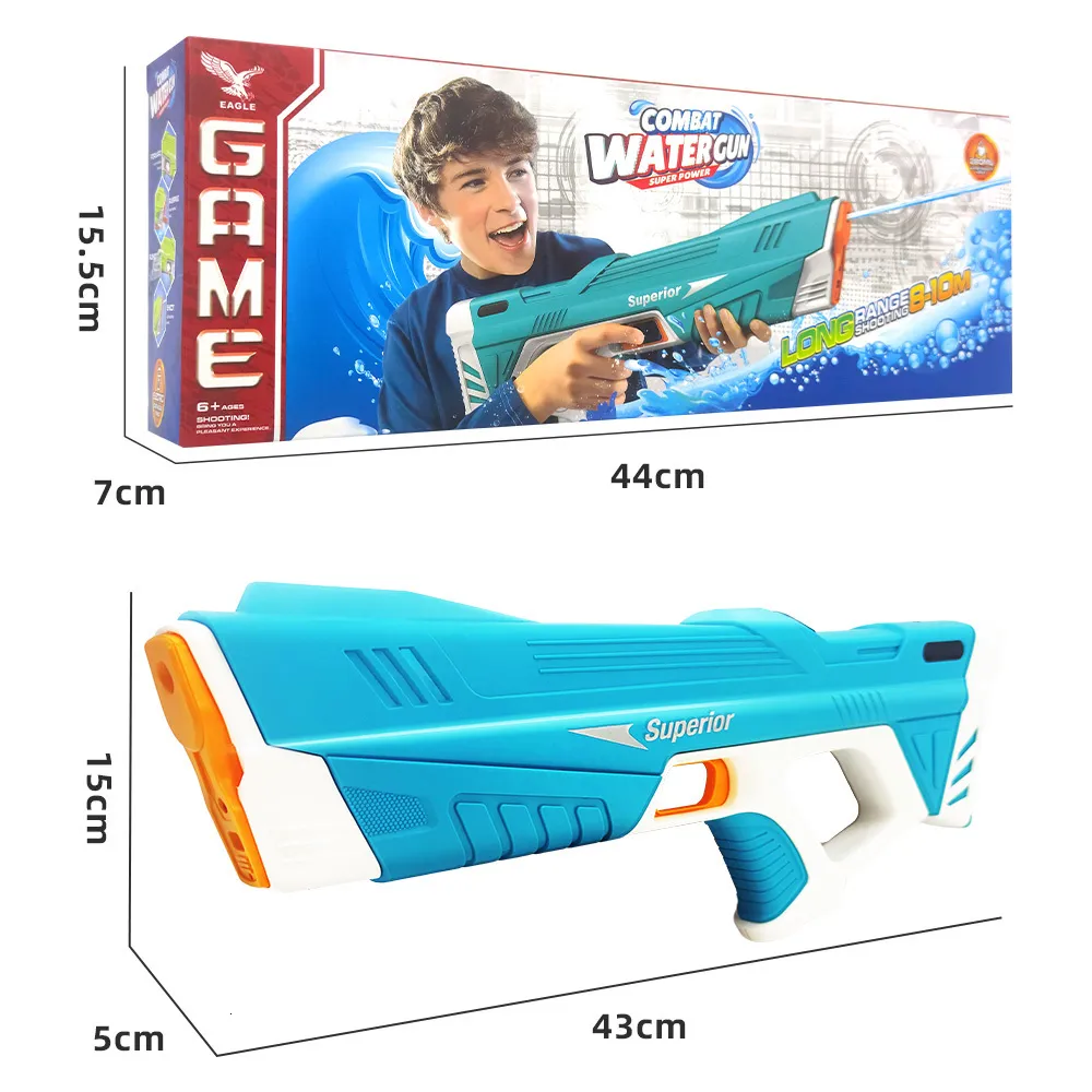 Pistola de Agua Automática Combat Watergun azul