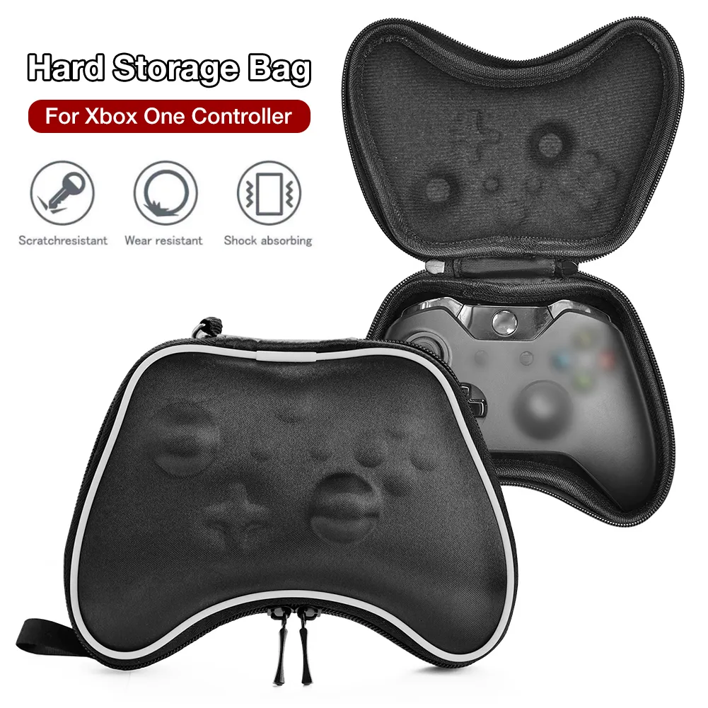 Cases Covers Bags Controller Carry Case Sac de rangement rigide pour X-boxController | Sac en tissu de nylon Sac à fermeture éclair durable 230715