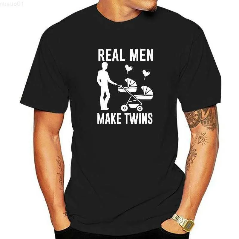 T-shirty męskie zabawne prawdziwi mężczyźni Make Twins T koszule graficzny bawełniany streetwear krótki rękaw HARAJUKU DAT TAT TADDY TAKS