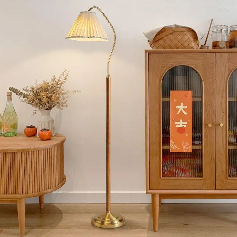 Floor Lamps Medieval Solid Wood Lamp Japanese Retro Living Room