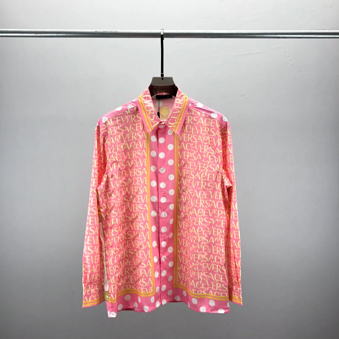 Chemises décontractées Imprimé floral pour hommes Automne à manches longues Slim Asual Chemise Business Social Robe formelle Tops Street Party Tux M-3XL # 089