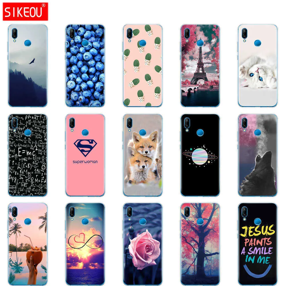 Silikon Fall Für Huawei Nova 3 3i Weiche TPU Abdeckung Nova3 Nova3i INE-LX2 INE-LX9 Funda Zurück Coque Stoßstange