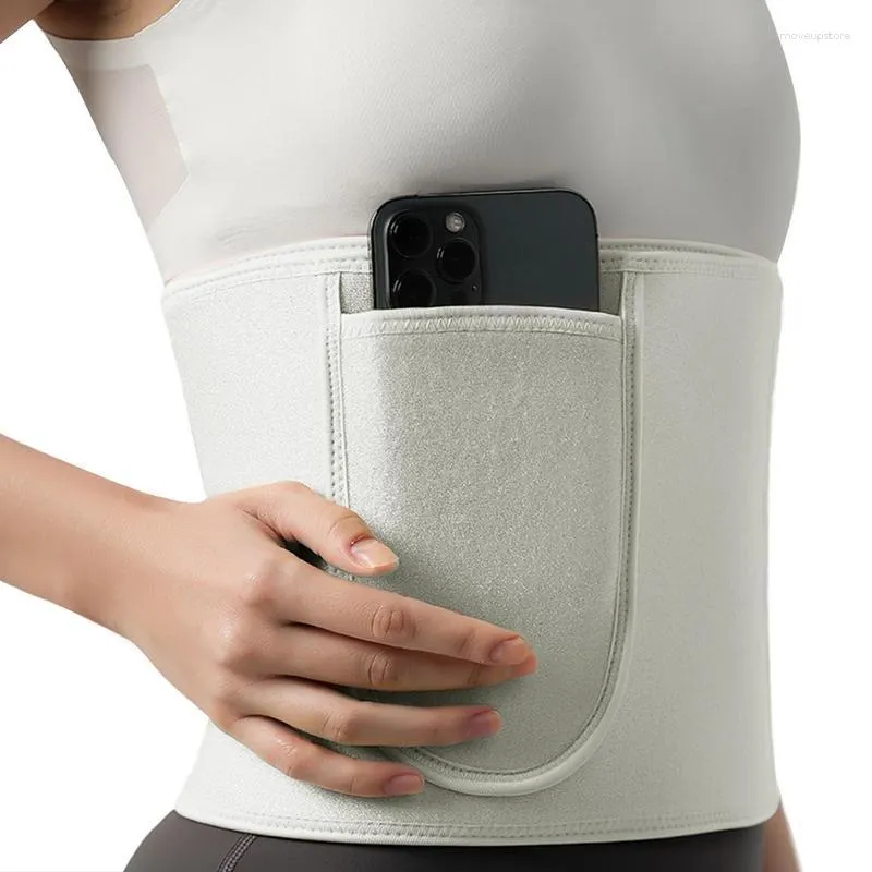 Cinto modelador de suporte de cintura para tonificação abdominal Faixa de suor ergonômico antiderrapante para controle de barriga Gordura abdominal