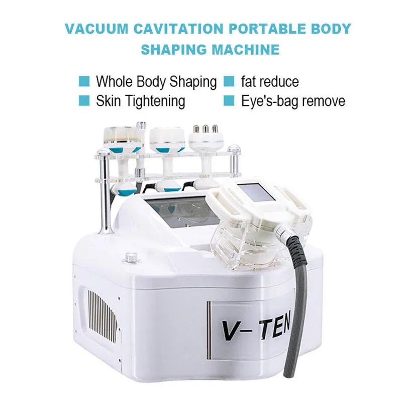 Professionele V-vorm V10 body massager Body Sculpting vacuüm cavitatie 40k cellulitis reductie roller body shape machine