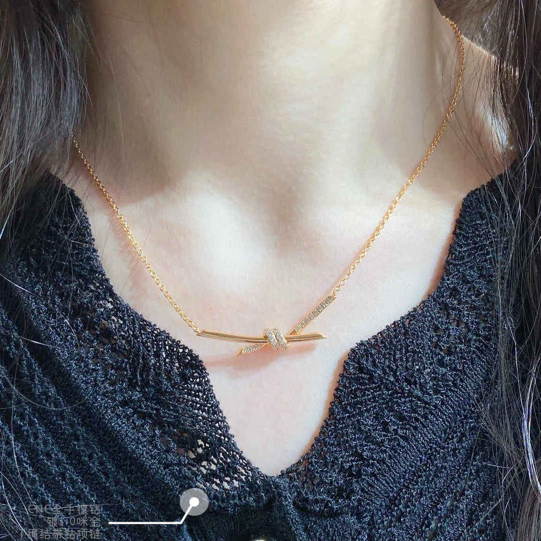 Tiffany co large knot necklace