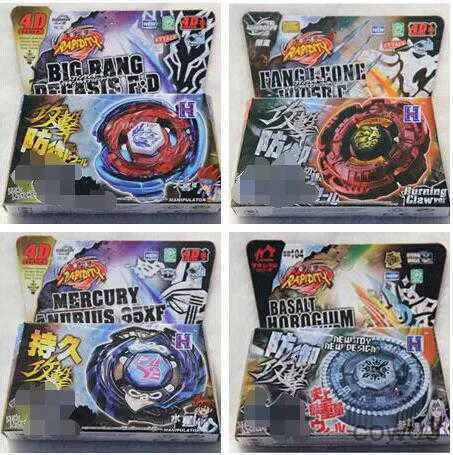 4D Beyblades TOUPIE BURST BEYBLADE SPINNING TOP Mix Style pçs/lote 4D Metal Toys Flight Big Bang R230715