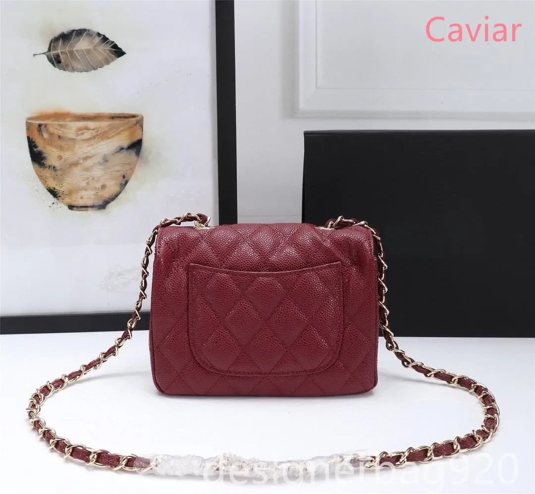 Mini bag Designer bags lady tote bag Sling bag with strap Classic Ladies bag Caviar leather Handbag Crossbody small shoulder bag luxury woman handbag luxury bag