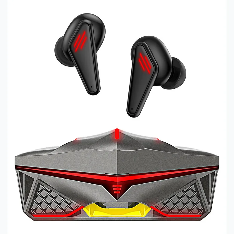 Esports Headphones Earphones Apple phone Gaming Bluetooth Headset 5.0 Stereo Low latency Sports Noise Reduction HIFI Cuffie LED Earbuds With Charging Case