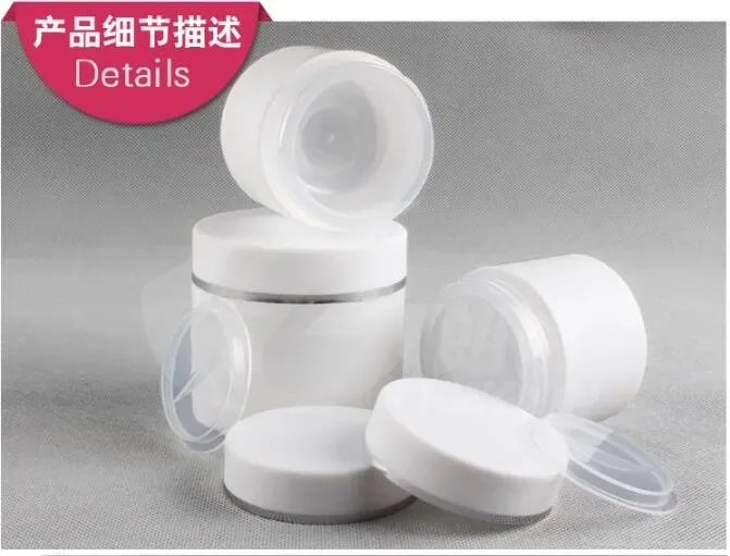 30g 50g 100g pots de crème pour le visage en plastique gel bouteilles cosmétiques vides pot en plastique conteneurs PP moudre crème arénacée Simple