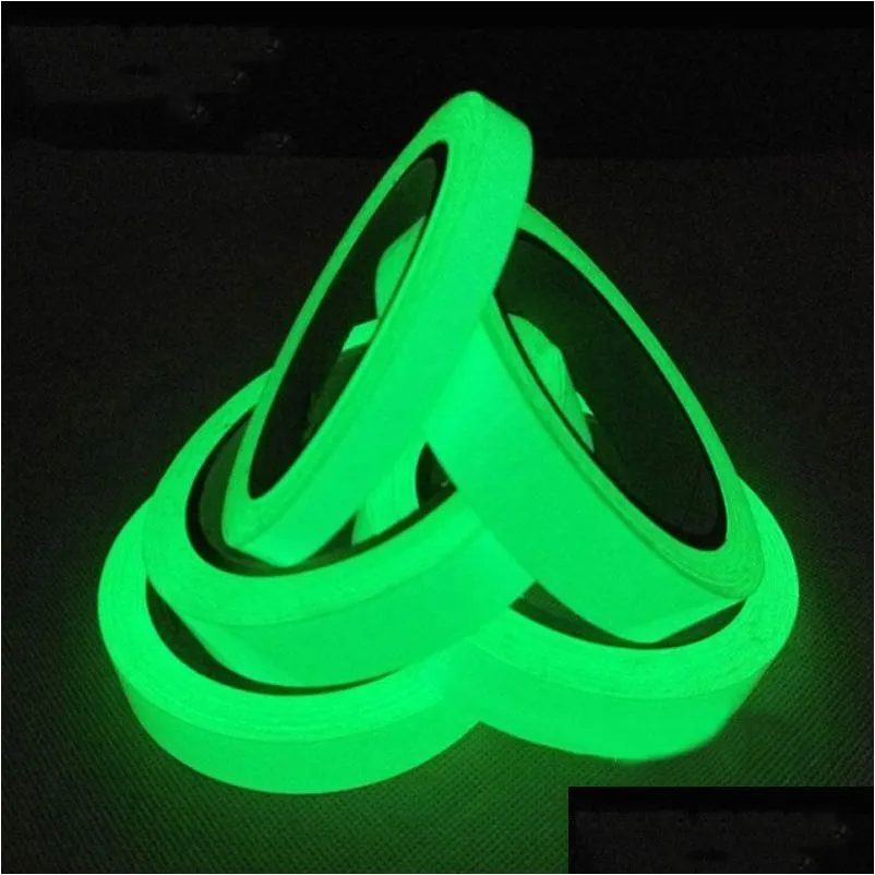 Adhesive Tapes Luminous Tape Self Pet Warning Night Vision Glow In Dark Wall Sticker Fluorescent Emergency 157 G2 Drop Delivery Offi Dhu5I