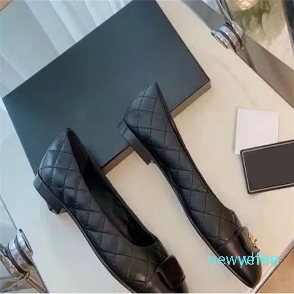 Designer femmes diamant treillis chaussures formelles décontracté cuir chaussures plates mode tête carrée