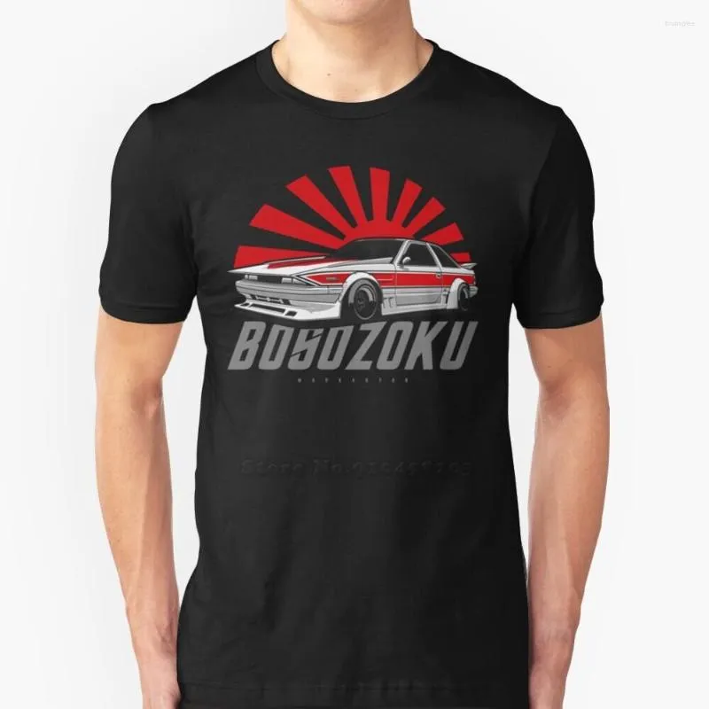 メンズTシャツbosozokuスタイル。ソーラーヒップホップTシャツコットンTシャツメンティートッツカー自動車自動車スタンススポーツカー