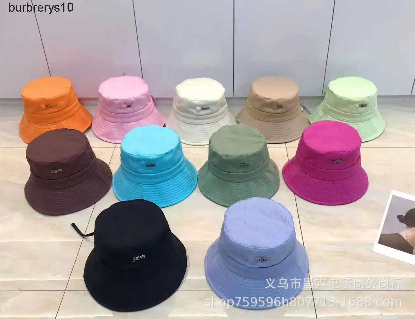 Chapéu de balde de metal de moda coreana com logotipo de letra Moda Lazer Versátil Bacia Hat Chapéu de balde de moda versátil