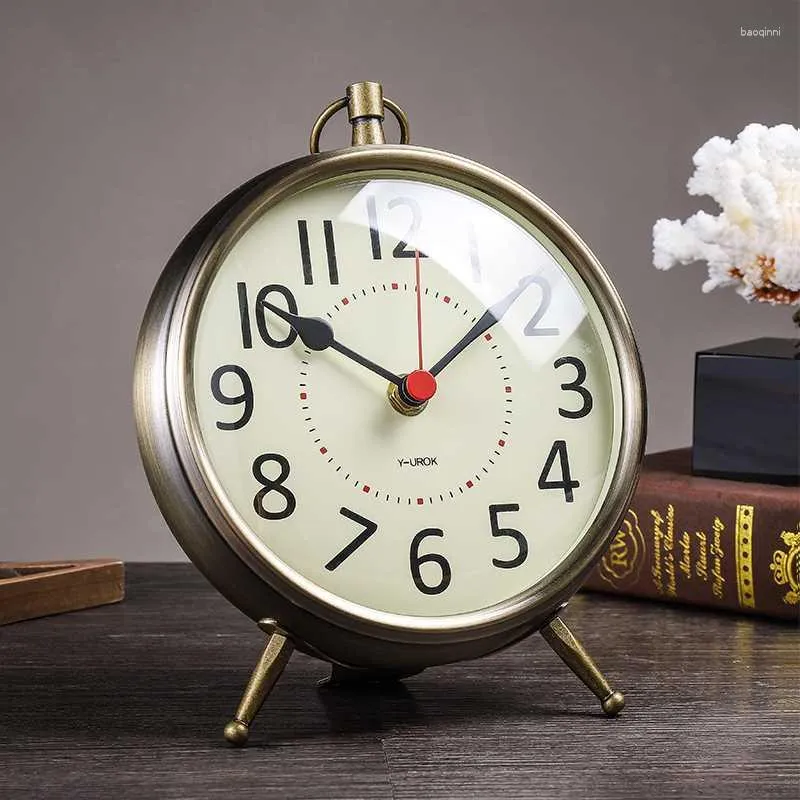 Table Clocks Office Living Room Desk Vintage Luxury Modern Antiques Clock Bedrooms Horloge De Home Decoration Luxur ZY50TZ