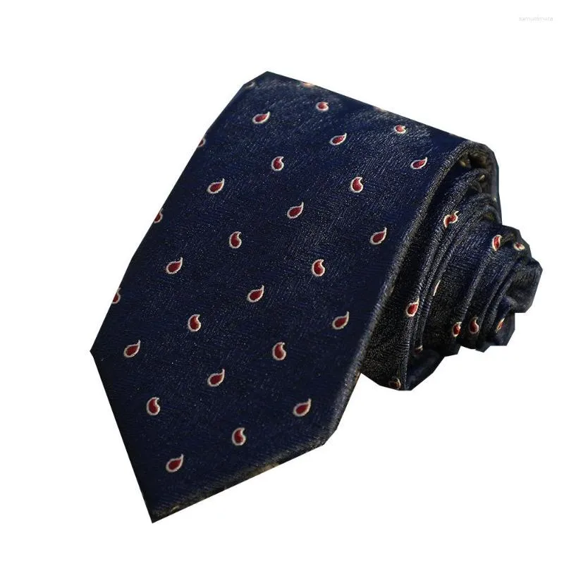 Bow Ties Business Casual Erkekler 7cm Çizgili Kaju Kavşak Takım Aydınlatılmış Resmi Giysiler Tie Aksesuarlar Düğün Gömlek Jacquard Kravat