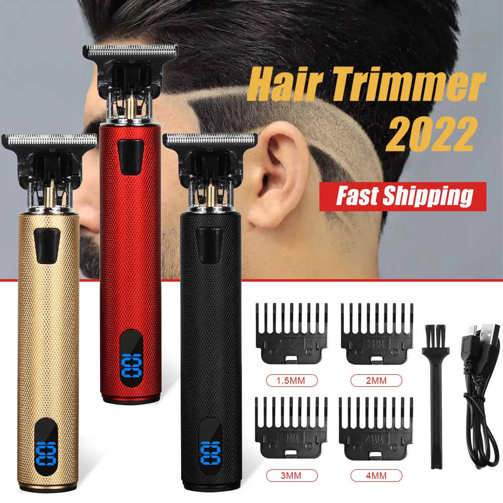Триммер для волос T9 Электрический волос Клиппер мужской волосы. Заряжаемая электрическая бритва борода парикмахер 230715