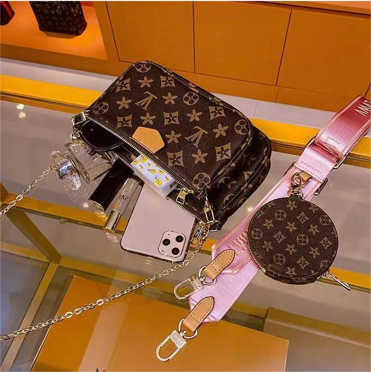 Designer Bag Tote Bag Shoulder Strap Clutch Combo Embossed Fashion