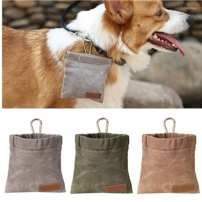 Housses de siège de voiture pour chien Portable extérieur Pet Dogs Treat Pouch Training Bags Snack Food Container Récompense Taille Sac B03E