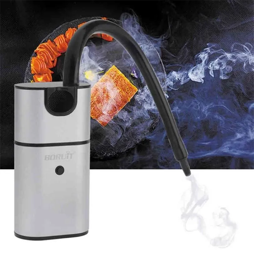 Rökare molekylär mat cocktail biff handhållen rökare sågspån grill kök verktyg kall rök generator bbq tillbehör 2103262935