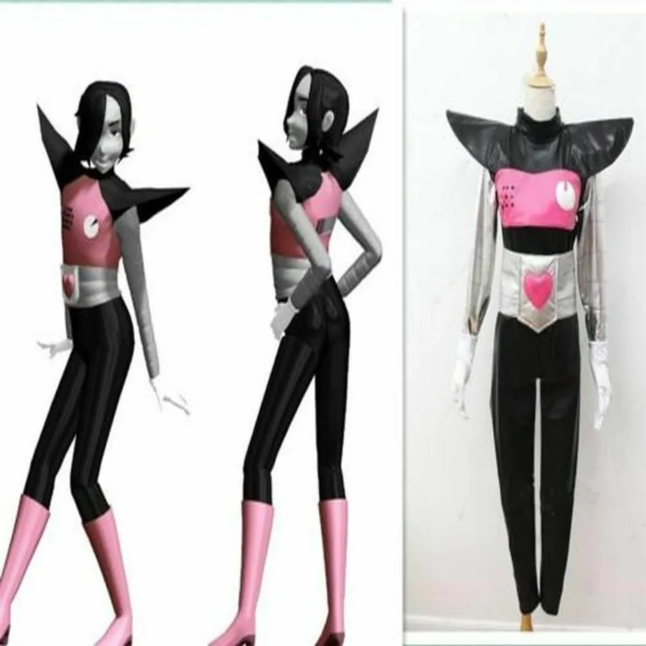 Undertale Mettaton Ex Cosplay Costume Black with Gloves245R