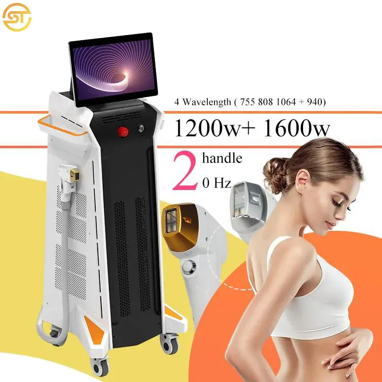 Nyaste 1200W 2000W Diode Laser 808nm 2023 20Hz Alexandrite 755 808 1064 Ice Diode Laser Hair Removal Machine Price