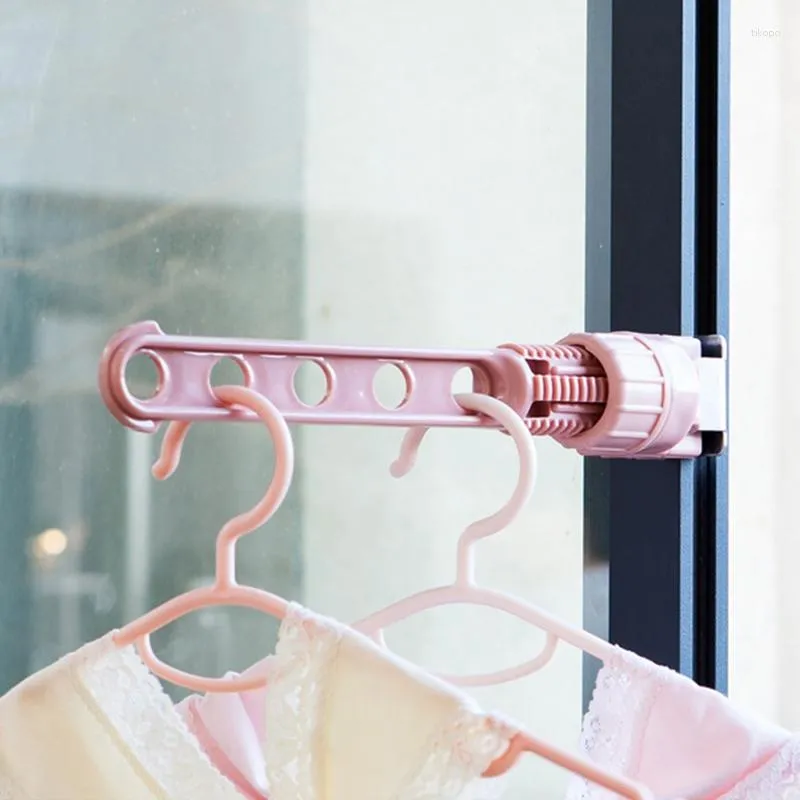 Wall mounted Drying Rack 5 Hole Space Saving Indoor Outdoor Hanger