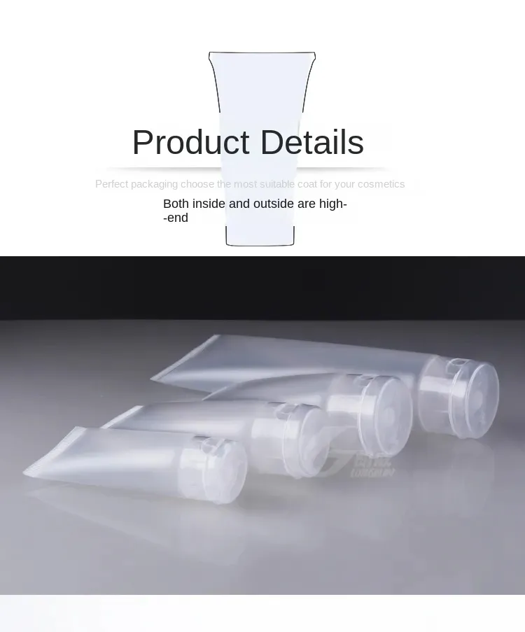 15G 30G 50G 100G Slang Cosmetics Packaging Face Cleanser Tube Squeeze Bottle Plastic Cosmetics Slangar Tvätt Handkräm Toppkvalitet