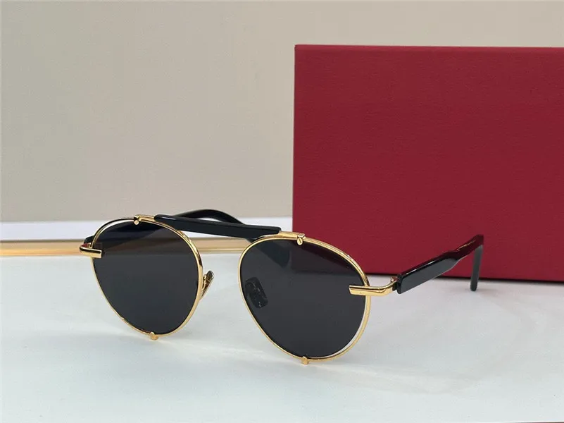 Nouveau design de mode hommes et femmes lunettes de soleil rondes 197 cadre en métal style simple et populaire lunettes de protection uv400 polyvalentes