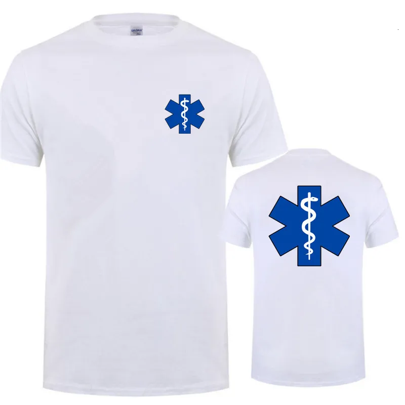 TShirt Femme EMT Ambulance D'urgence Imprimé T Shirt Hommes Femmes Mode Été Streetwear ONeck TShirt Casual Coton Tshirt À Manches Courtes 230715