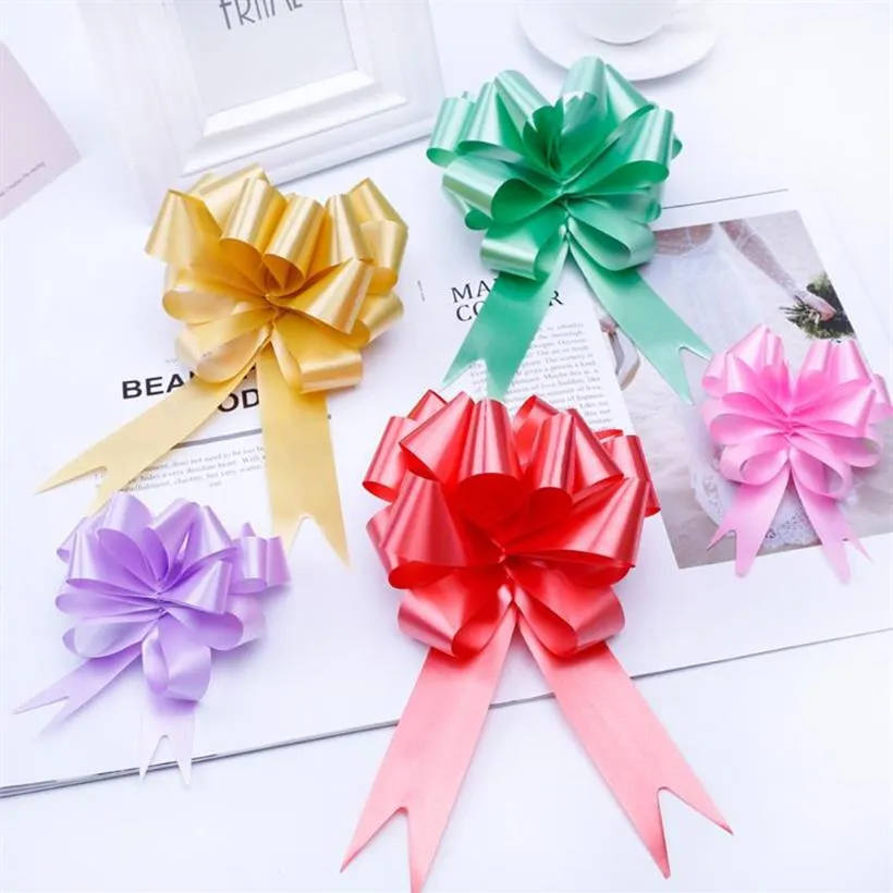 Party Decoration 30 st Colorful Pull Bow Ribbon 30mm Wedding Car Present Wrap Florist Poly Christmasion Diy Accessorie212U