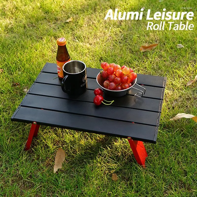 Mobili da campeggio Tavolo pieghevole da picnic Pranzo all'aperto portatile Guida autonoma Tour Viaggi Spiaggia in lega di alluminio bassa