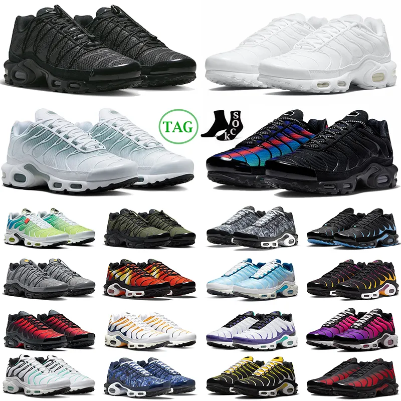 2024 tn terascape plus chaussures de course hommes tns utilitaire propre blanc noir réfléchissant olive noir unité rouge noir dégradé hommes femmes baskets de sport baskets de plein air