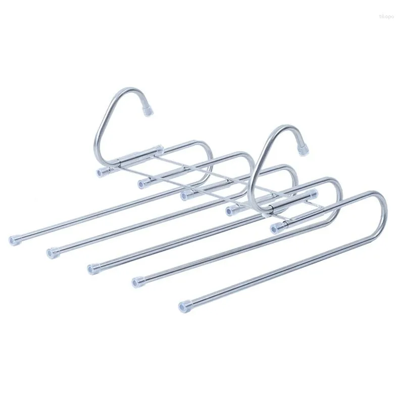 Hangers Folding Trousers Rack For Clothes Adjustable Closet Organizer