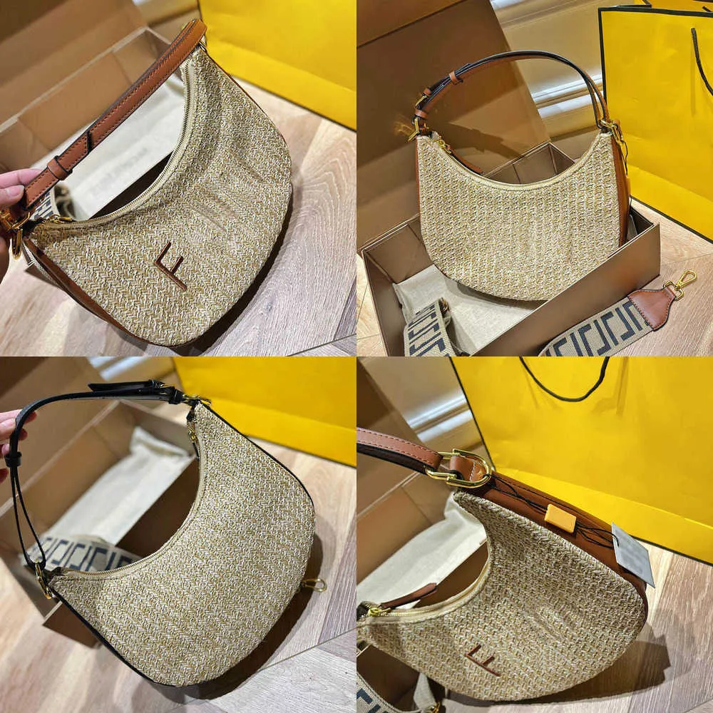 Evening Bags Designer Bag LeatherTop Superior Quality Women Straw Fashion Luxury Beach Woven One-shoulder Messenger With Fashionable