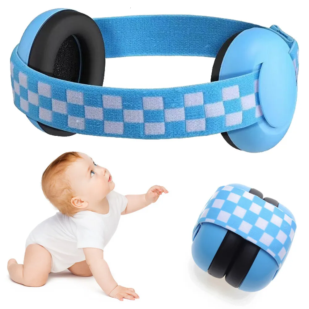 Diğer Oyuncaklar Bebek Anti-gürültülü kulaklıklar Elastik kayış işitme koruması güvenlik kulak muffs çocuk gürültü önleme kulaklıklar uyuyan çocuk 230715