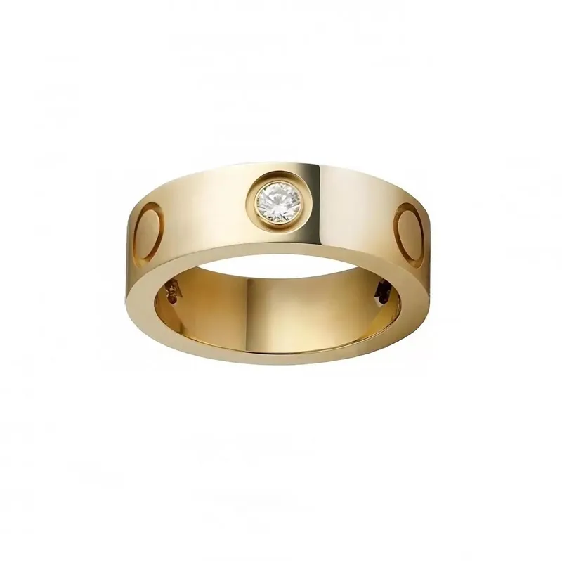 Liga de aço de titânio prata amor parafuso banda anel mens mulheres rosa ouro moda jóias designer luxo casal casamento promessa anéis presente tamanho 5-11 4mm 5mm 6mm