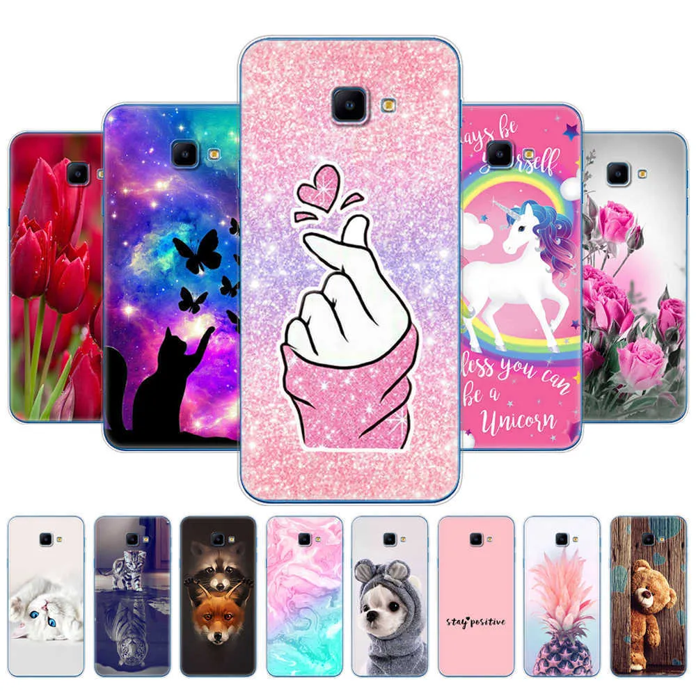 Pour Samsung J4 Core Case 6.0 ''Silicone souple TPU Couverture de téléphone arrière Galaxy J410 J410F Coque de protection pare-chocs