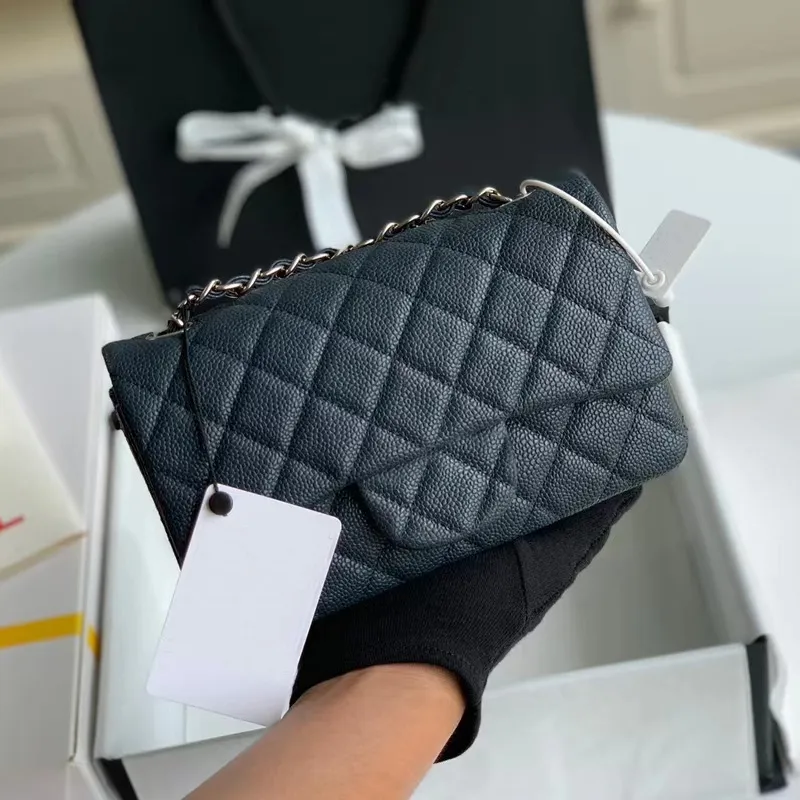 Designer Leather Flap Shoulder Bag For Women 10A Quality Caviar Or ...