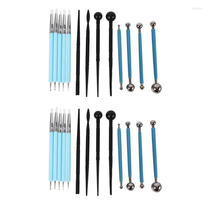 Wholesale Polymer Clay Sculpting Set With Silicone Tips, Ball Stylus, And  Pottery Ceramic Wood Carving Tools From Tttingber, $18.2
