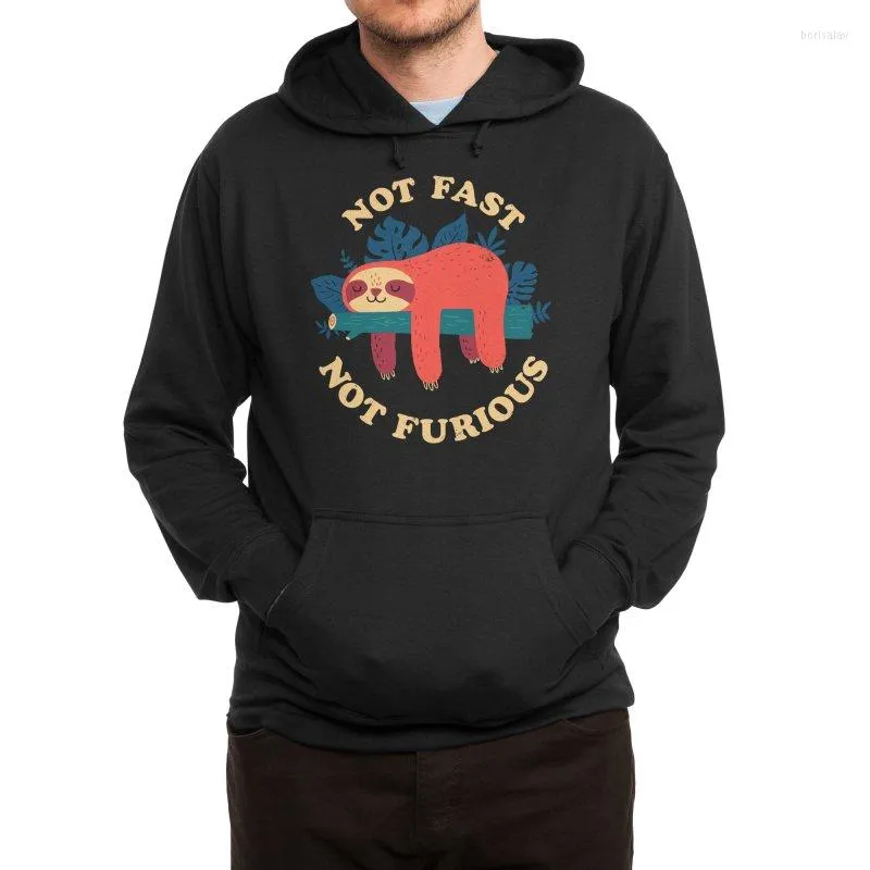 Sweats à capuche pour hommes Sweat à capuche pour homme NOT FAST FURIOUS Funny Print Pull à manches longues Sweat à capuche Vêtements décontractés Sportswears